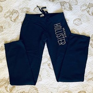 Hollister Straight Leg Navy Blue Sweatpants